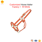 Design Your Own Leather Nylon Rope Horse Halter Manufacturer