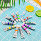 safe and non-toxic 12colors oil paints set with painting brush nylon hair opp bag
