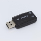 USB 2.0 3D Sound and Virtual 5.1 Sound Track Card for PC