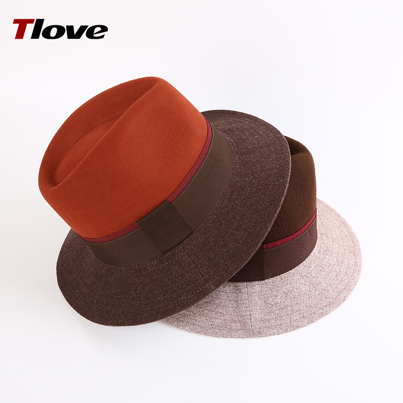 blaze orange felt hat