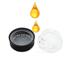 9ml Wax Child Proof Glass Concentrate Containers Black Jar