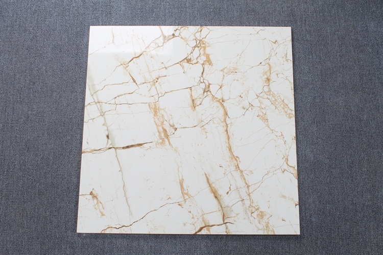 2018 Hot China Tiles Price In Karachi Fully Polished Glazed Copy Mable Calacatta Gold Porcelain Floor Tile For House
