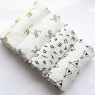2019 Wholesale custom high quality newborn baby sleep swaddle soft muslin swaddle blanket set