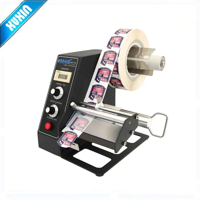 High Quality Automatic/Electric label dispenser sticker/stripper/peeling and cutting machine