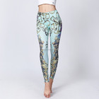 Custom Sublimation Yoga Pants Sports Fitness Push Up Athletic Leggings For Women