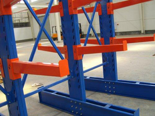 2000kg Capacity Steel Tube Cantilever Rack Shelves For Fabric Roll Storage 8