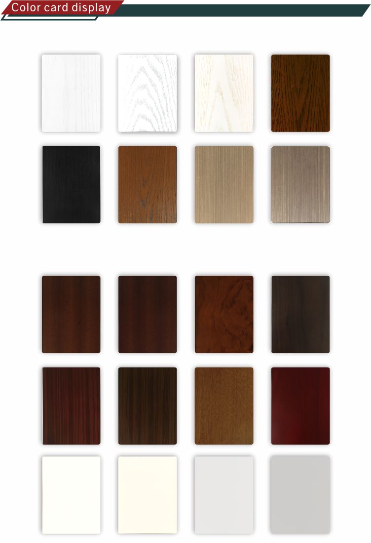 Villa preference European design double glass wooden doors