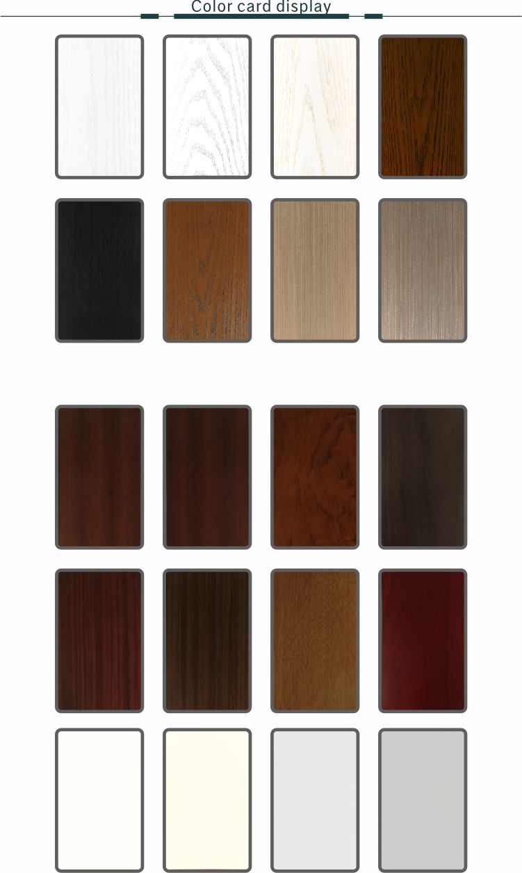 Villa decoration entrance Elegant art glass wooden doors