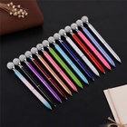 Best Wedding Gifts Crystal Top Pen Multi-Colored Twist Metal Jeweled Crystal Ballpoint Pen For Lady Girl