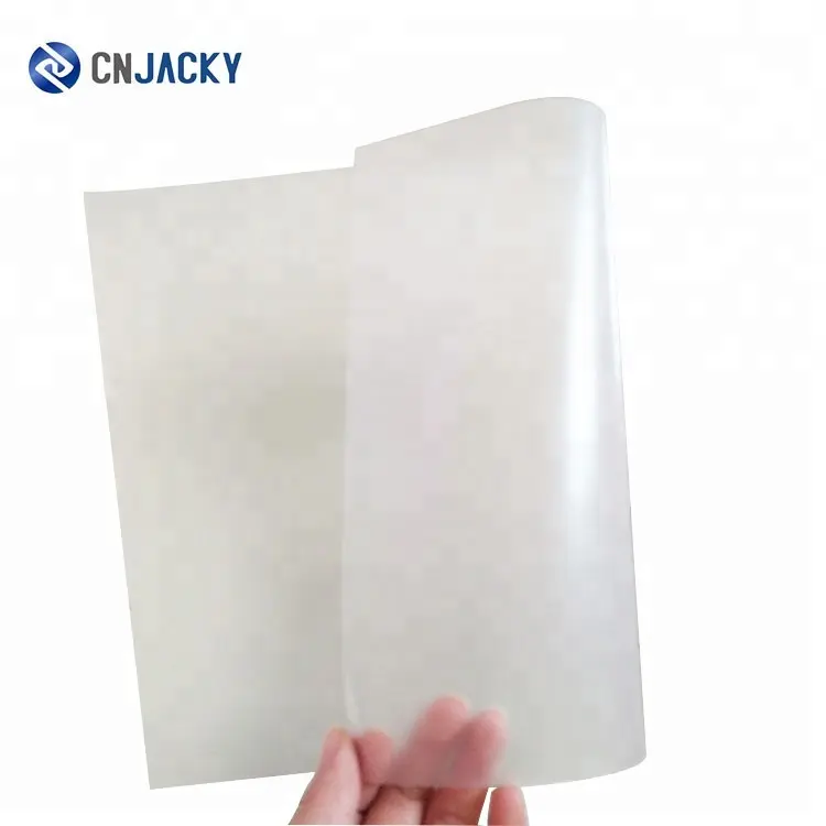 In Stock A4 A3 0.08mm PVC Coated Overlay Film with Strong Glue for Plastic IC ID Card Lamination