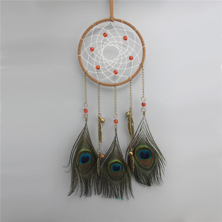 wholesale 100% handmade colorful rainbow dream catcher light  macrame dreamcatcher