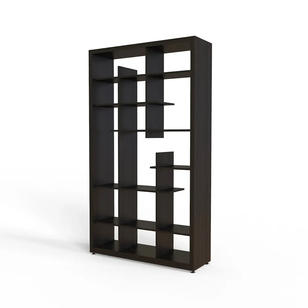 Bookcase Customized Modern Home/office Furniture Room Divider Bamboo Bookcase Bookshelf Lattice Shelving Unit