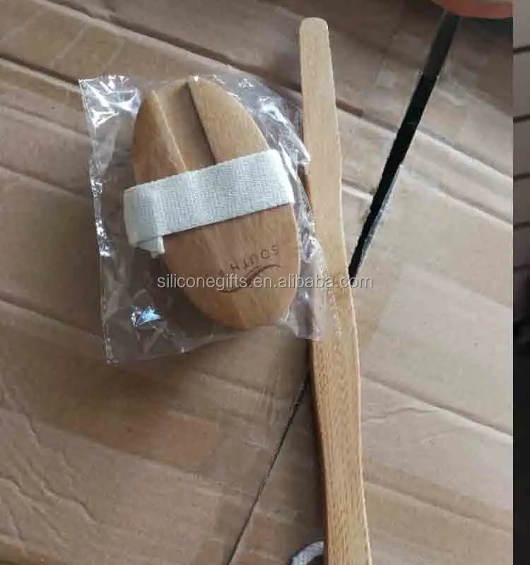 Лидер продаж на Amazon, Высококачественная деревянная щетка для удаления целлюлита, массажер, щетка для сухой кожи и тела