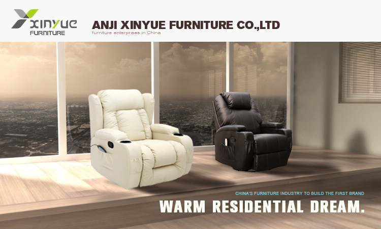 Factory New Fashion Living Room Hot Sale Single Relaxing Elderly Multi-function PU Leather Manual Recliner Sofas