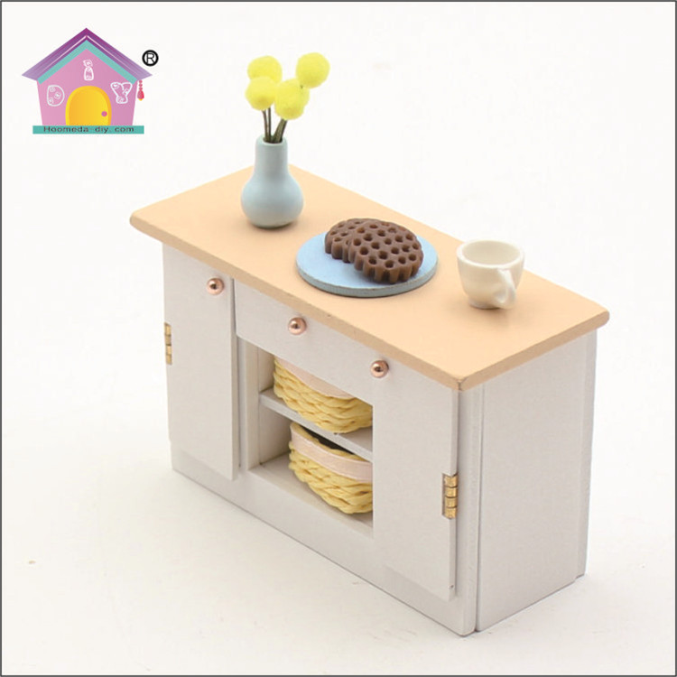 Wholesale Dollhouse Miniatures Furniture Miniature Wooden Dollhouse Furniture Accessories Set 1/18 Scale