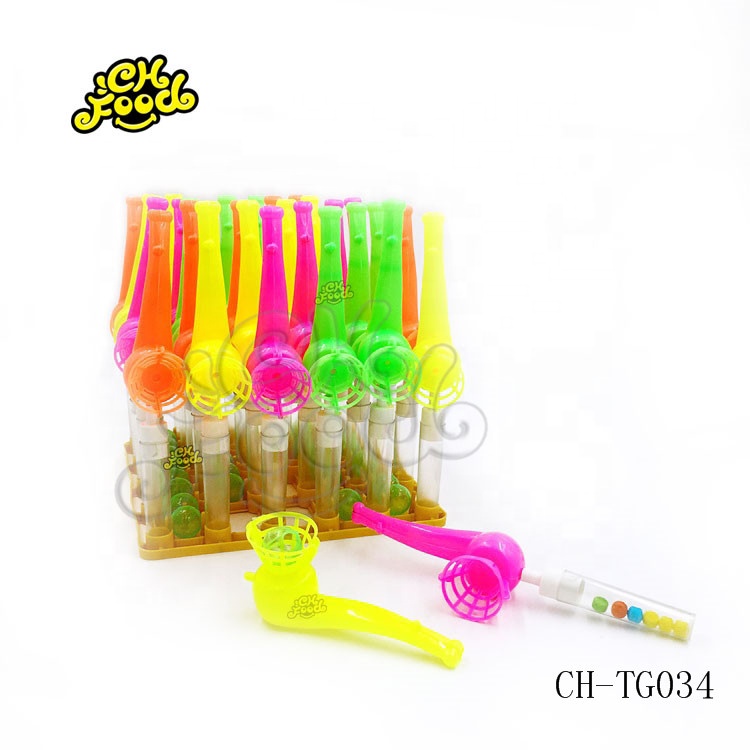 Tobacco Pipe Blow Ball Toys With Sweet Candy