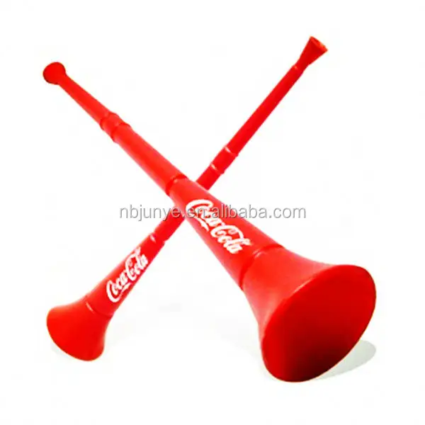 Ningbo Junye cheering item plastic cow ship sports horn vuvuzela for world cup euro cup in warehouse