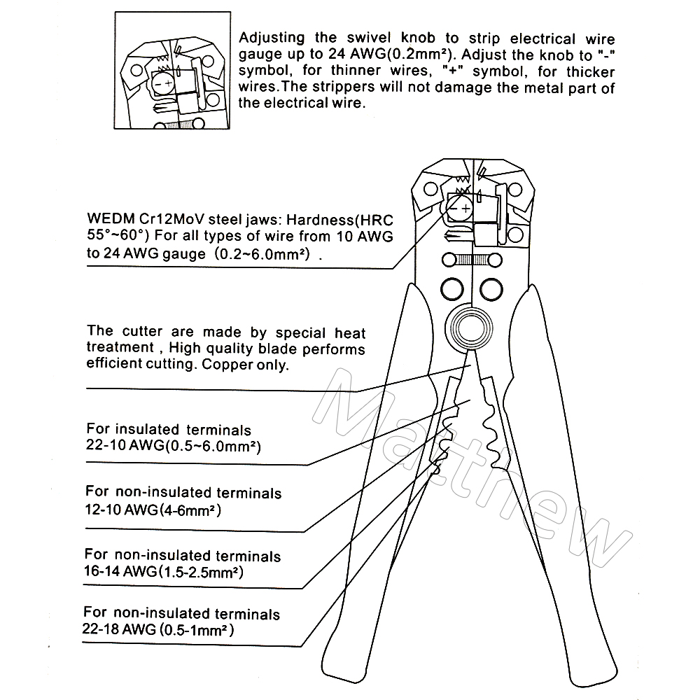 Connecting Terminals and Auto Wire Stripper Set