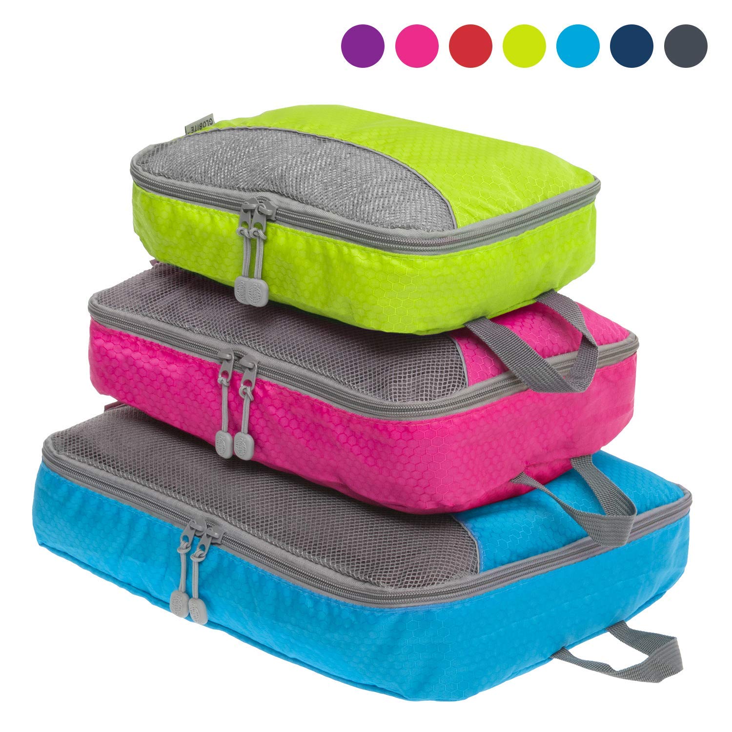 Ensemble de cubes d'emballage de compression 3 pièces/accessoires d'organisateur de voyage