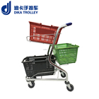 DIKA three tiers shopping basket trolley, shopping cart