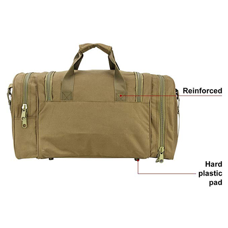 Sac marin fait sur commande de sport de gymnase de vêtement de logo avec le compartiment de chaussure pour les hommes