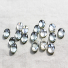 New design natural colour stones clear glass flat marbles