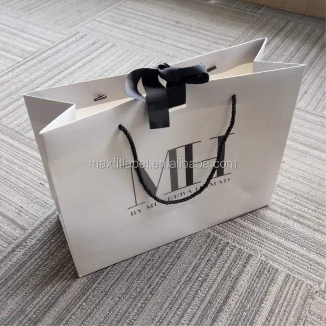 china factory custom paper shopping bags with your own logo