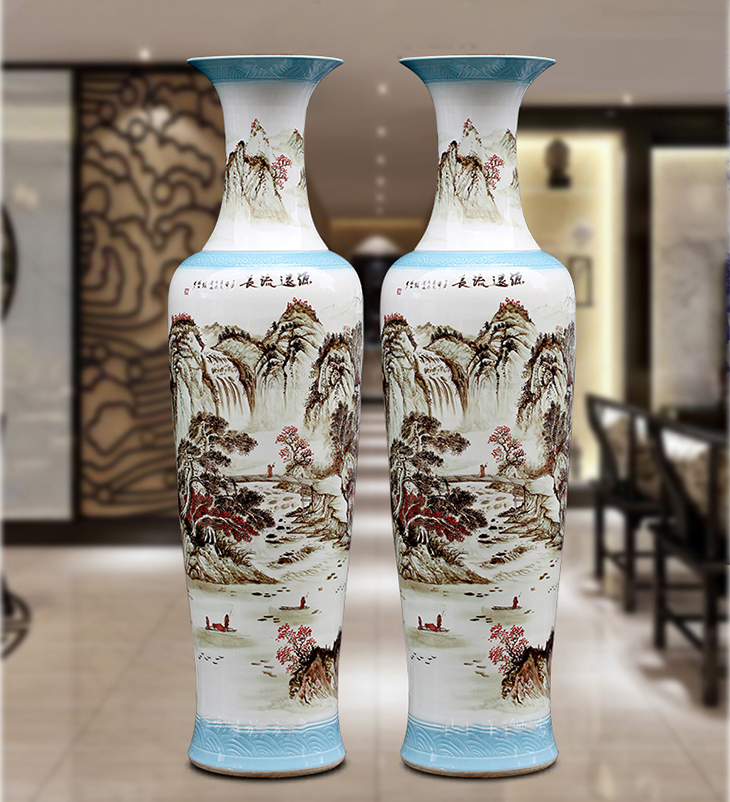 Mid -centry living room decoration floor vase giant ceramic large flower vase