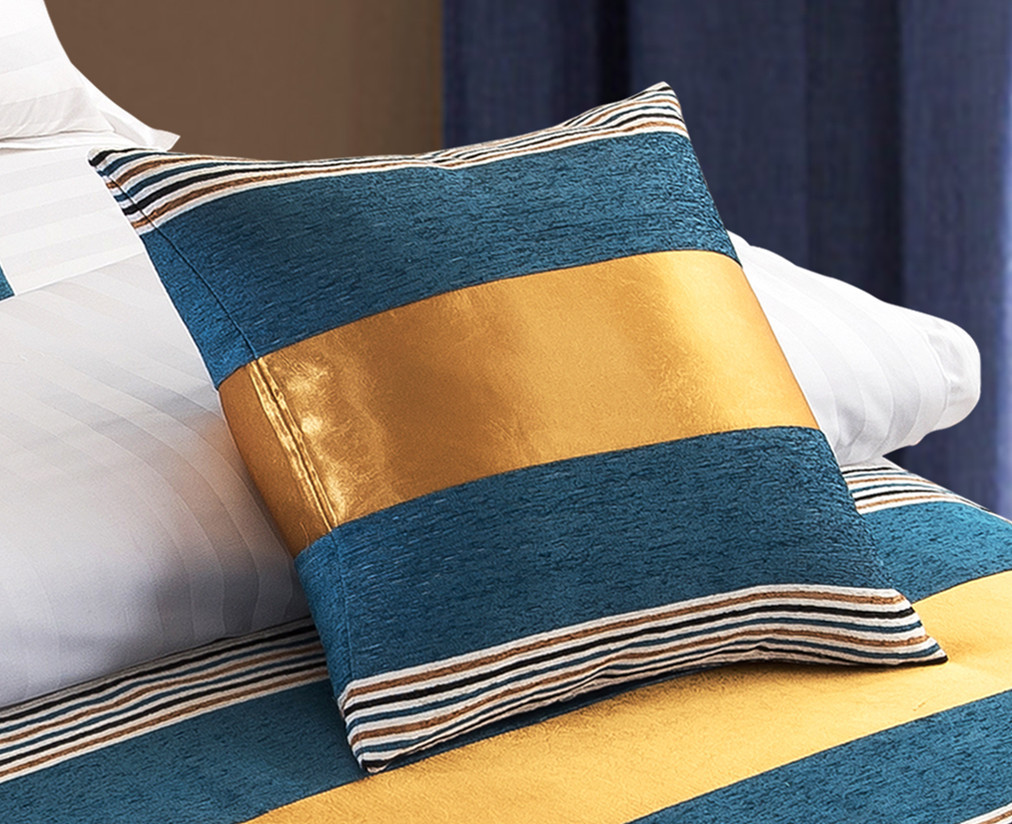 Hotel Comforter set with 100% cotton combed fabric, Luxury Bedding Runner Decorative Bed End Scarf for Bedroom