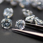 DEF color machine cut 6mm round white synthetic moissanite loose stones