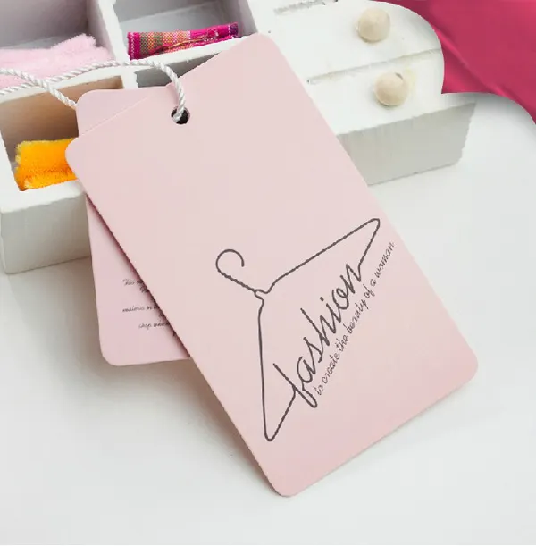 Custom printing Cheap Electronic Price Tag Paper tag Clothing Tag
