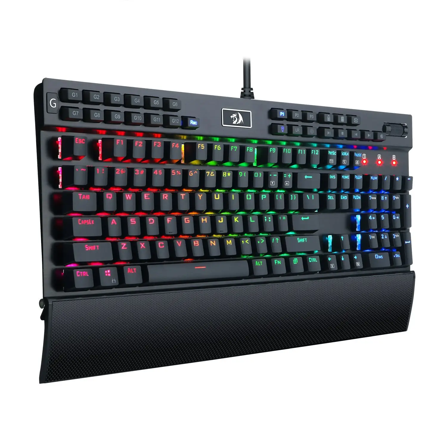 Redragon Yama K550 RGB Computer Multimedia Gamer Mechanical Gaming Keyboard With 131 Keys LED Illuminated Backlit
