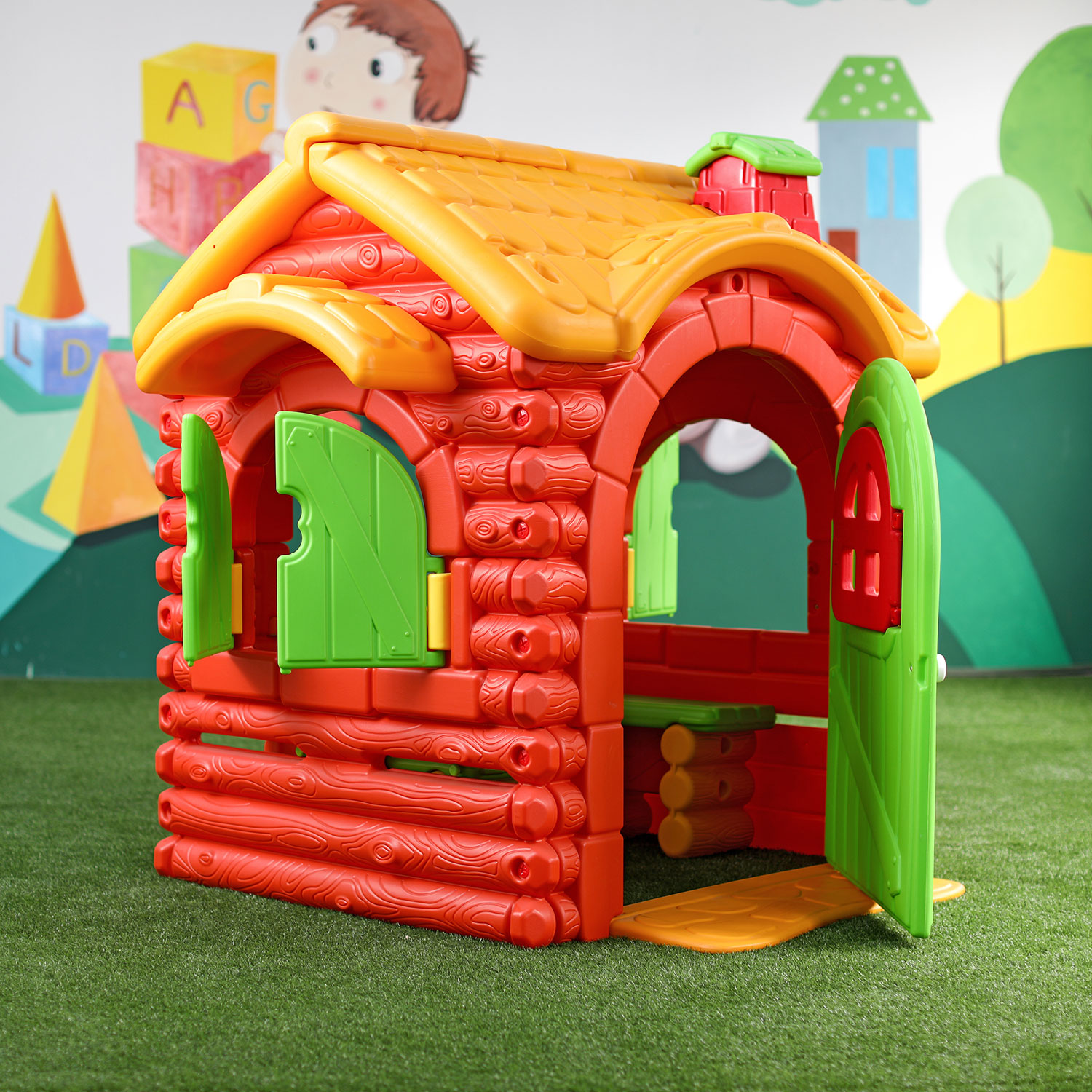 Fashion Children Outdoor Colorful Plastic PlayHouse