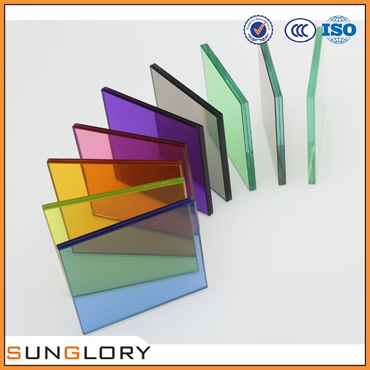 Red pvb Film Laminated Glass