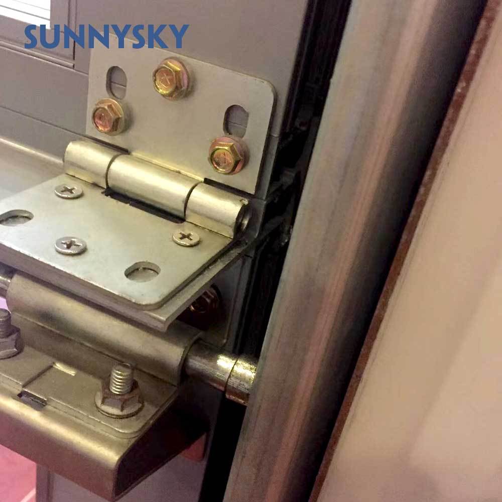 Customized glass panel aluminum frame insulated clear glass garage door