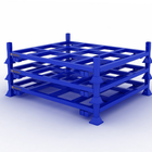 Foldable industrial commercial tire rack post pallet stacking frames