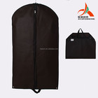 Black color peva non woven garment bags for suit cover