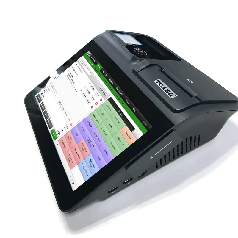 11.6 inch newest mobile all in one android pos system touch screen lottery terminal with scanner & printer