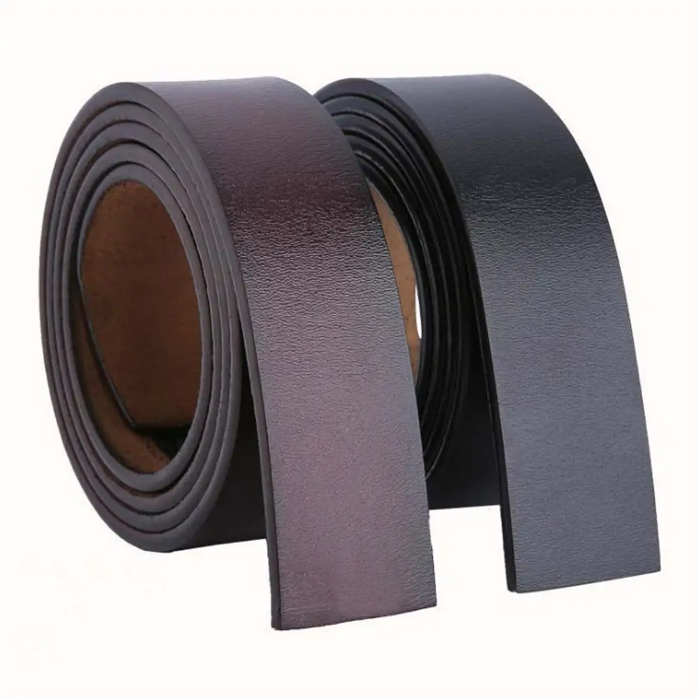 100% Genuine Leather Strips For Belts Without The Buckle