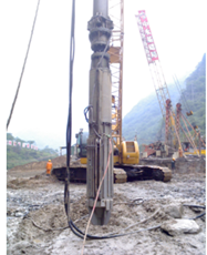 Vibro Columnas de piedra de reemplazo para 130 KW Columnas de fundación Construcción Vibro Flotación