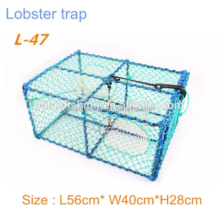 Rectangle two entrance fishing lobster trap, fish trap