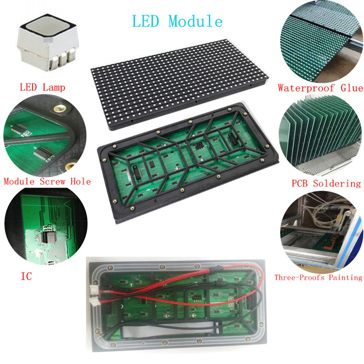 RGB 320*160 LEDモジュールマトリックスP10ディスプレイパネル【5V】