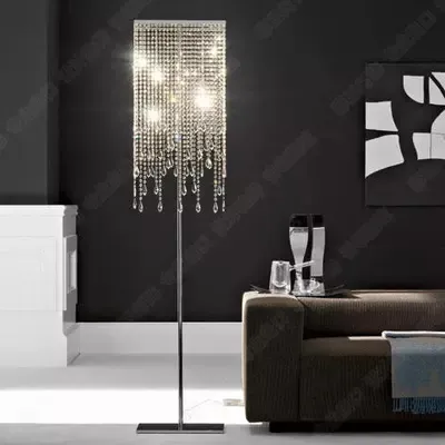 2018 fashion and luxury K9 crystal floor lamp