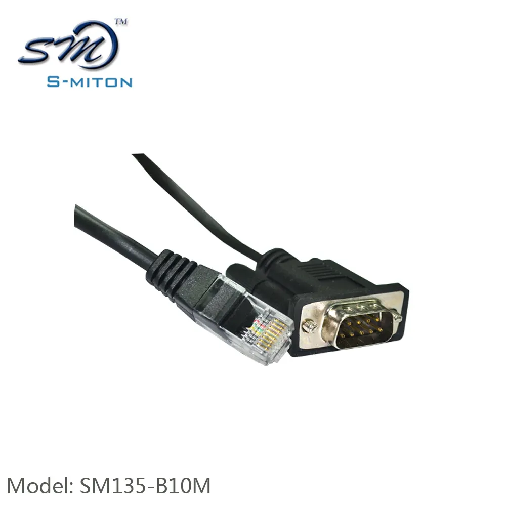 rs232 db9 serial to rj45 cable db9 male spring cord