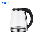 110V 220V 360 Degree Rotation Cordless Electric Jug Glass Kettle