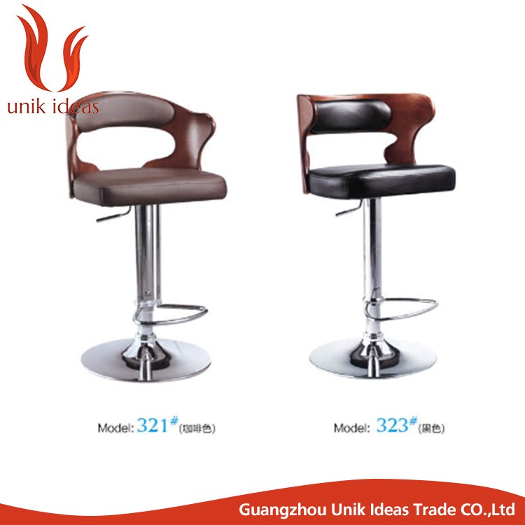 High Adjustable Bar Stool Metal Bar Chair With Footrest Company Leisure Area Bar Chair