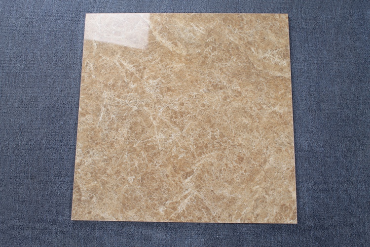Floor Tiles In China 24X24 Full Polished Glazed Imitation Marble Emperador Light Porcelain Tile