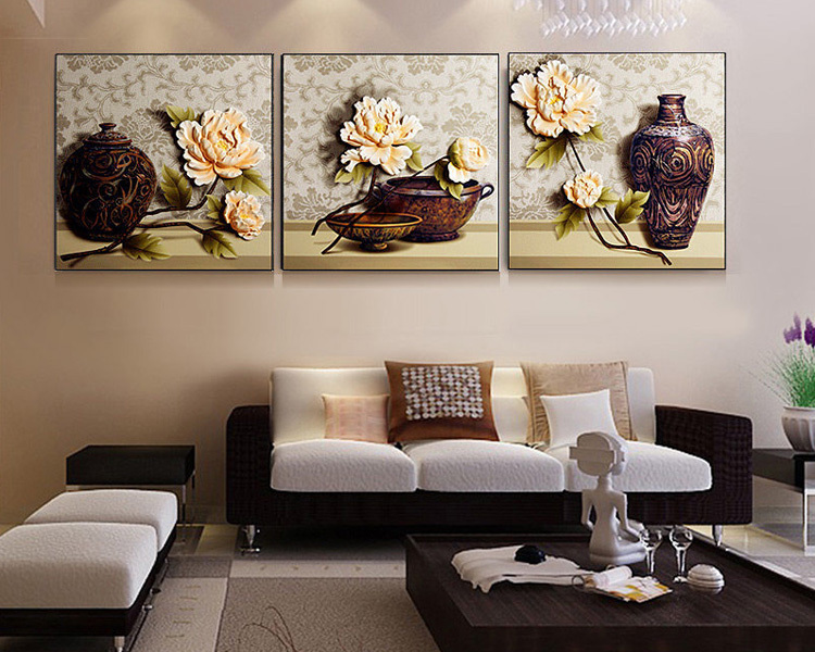 New Fashion Home Luxury Accessories Embossed Wall Oil Painting
