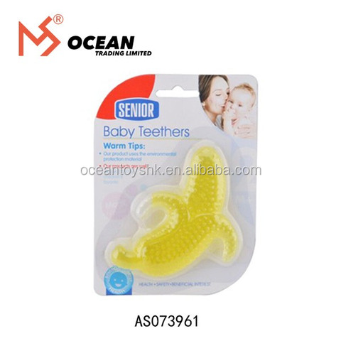 baby shower gift banana silicone baby teether