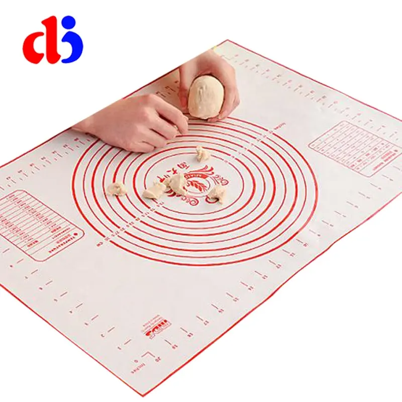 High temperature resistance 60*40cm extra large non-slip silicone pastry cake baking mat
